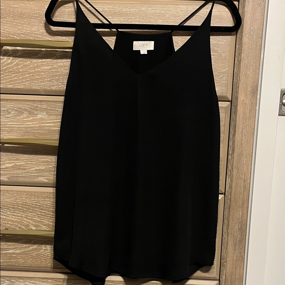 LOFT Women's Elegant Black Camisole Size S